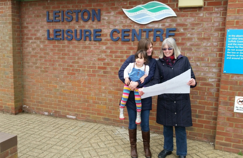 Conservative Candidate, Susan Geater, at Leiston Leisure Centre