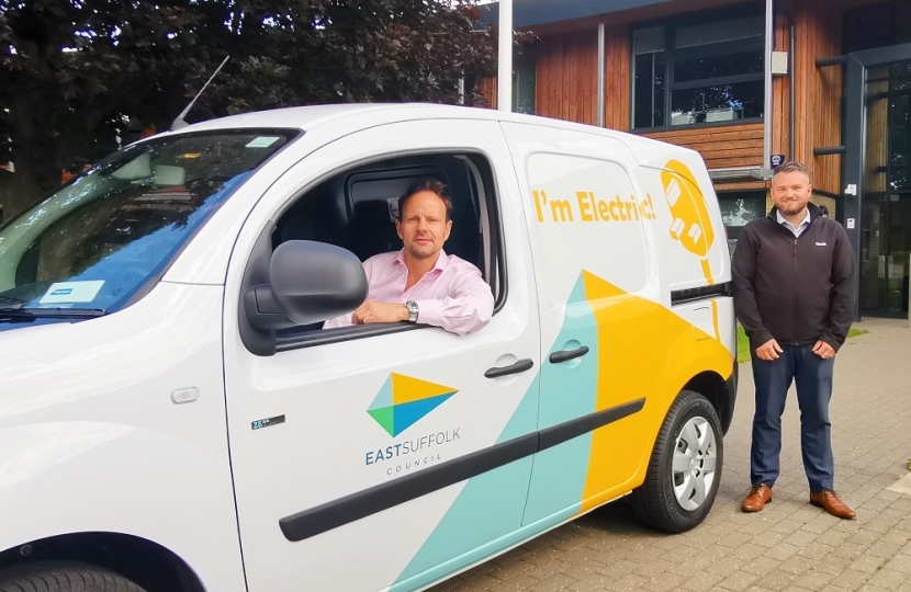 New electric cars for East Suffolk Council