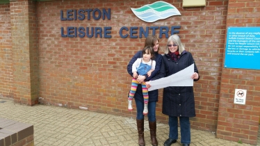 Conservative Candidate, Susan Geater, at Leiston Leisure Centre